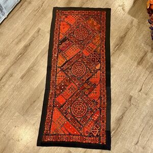 Banjara Table Runner Boho Sari Tapestry
